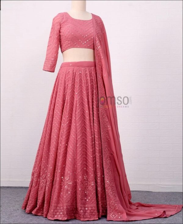 Lehenga Semi Stiched Single Design