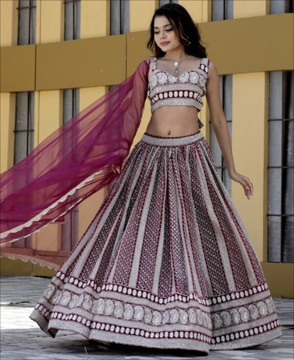 Multi Color Multi Design Ghagra - Image 2