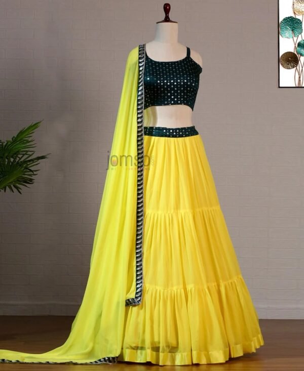 Multi Color Multi Design Ghagra - Image 4