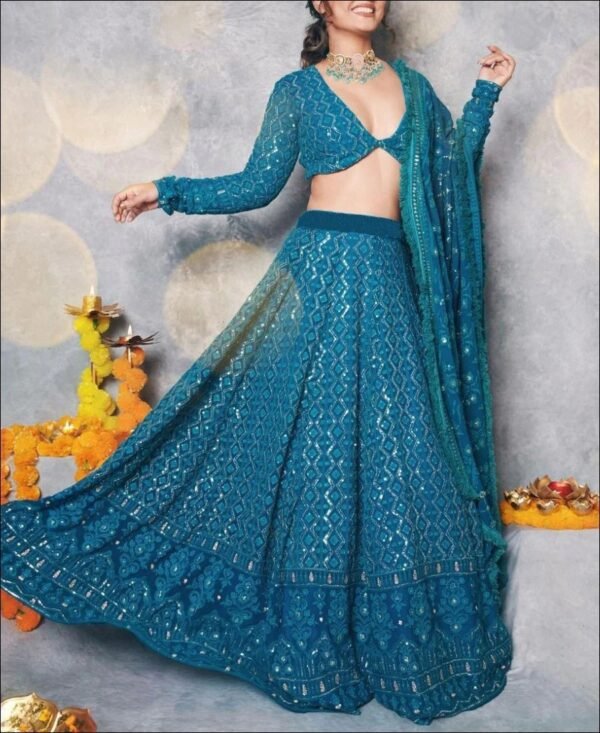 Multi Color Multi Design Ghagra - Image 3