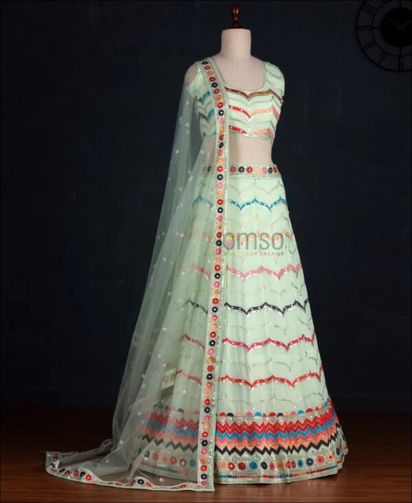 Single Color One Design Ghagra